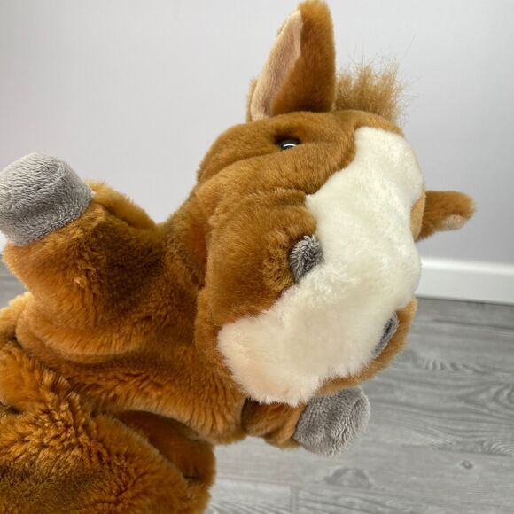 The Puppet Company Brown Pony Horse Long Sleeve Plush Stuffed Animal Pretend Toy - Picture 2 of 12